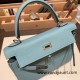 Hermes Kelly 25cm togo 7G / Ciel Silver Hardware Full Handmade 024