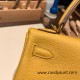 Hermes Kelly 25cm togo 9D /Jaune Ambre Gold Hardware Full Handmade 028