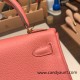 Hermes Kelly 25cm togo K4/ Rose d’ete Gold Hardware Full Handmade 031