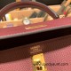 Hermes Kelly 25cm togo 57 /Bordeaux Gold Hardware Full Handmade 033