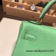 Hermes Kelly 25cm togo 3I/ Vert Criquet Gold Hardware Full Handmade 037