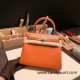 Hermes Kelly 25cm togo 93 /Orange Gold Hardware Full Handmade 042