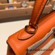 Hermes Kelly 25cm togo 93 /Orange Gold Hardware Full Handmade 042