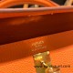 Hermes Kelly 25cm togo 93 /Orange Gold Hardware Full Handmade 042