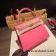 Hermes Kelly 25cm swift U5 /Rose Lipstick Gold Hardware Full Handmade 045