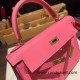 Hermes Kelly 25cm swift U5 /Rose Lipstick Gold Hardware Full Handmade 045