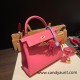 Hermes Kelly 25cm swift U5 /Rose Lipstick Gold Hardware Full Handmade 045