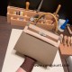 Hermes Kelly 25cm sellier swift Q1 /Sauge Gold Hardware Full Handmade 049