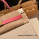 Hermes Kelly 25cm sellier swift 10 /Craie & 8W/ Rose Azalee Gold Hardware Full Handmade 050