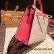 Hermes Kelly 25cm sellier swift 10 /Craie & 8W/ Rose Azalee Gold Hardware Full Handmade 050