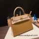 Hermes Kelly 25cm sellier Epsom touch U8 /Bronze Dore & P1 /Rose Eglantine Gold Hardware Full Handmade 053