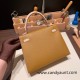 Hermes Kelly 25cm sellier Epsom touch U8 /Bronze Dore & P1 /Rose Eglantine Silver Hardware Full Handmade 054