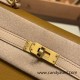 Hermes Kelly 25cm sellier Epsom touch U8 /Bronze Dore& P1/ Rose Eglantine Gold Hardware Full Handmade 055