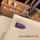 Hermes Kelly 25cm sellier Epsom touch 10 /Craie& 9W /Crocus Silver Hardware Full Handmade 058