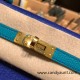 Hermes Kelly 25cm sellier Epsom touch 7T /Blue Electric & 7F /Blue Paon Gold Hardware Full Handmade 063