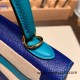 Hermes Kelly 25cm sellier Epsom touch 7T /Blue Electric & 7F /Blue Paon Gold Hardware Full Handmade 063