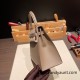 Hermes Kelly 25cm sellier Epsom 18 /Étoupe Grey Silver Hardware Full Handmade 064