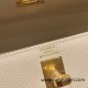 Hermes Kelly 25cm sellier Epsom 10 /Craie Gold Hardware Full Handmade 068