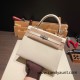 Hermes Kelly 25cm sellier Epsom I2 /Nata Silver Hardware Full Handmade 069