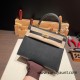 Hermes Kelly 25cm sellier Epsom 89 /Black (Noir) Gold Hardware Full Handmade 070