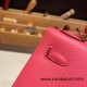 Hermes Kelly 25cm sellier Epsom U5 /Rose Lipstick Gold Hardware Full Handmade 078