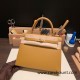 Hermes Kelly 25cm sellier Epsom 2S /Sesame Gold Hardware Full Handmade 088