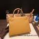 Hermes Kelly 25cm sellier Epsom 2S /Sesame Gold Hardware Full Handmade 088