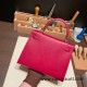 Hermes Kelly 25cm sellier Epsom B5 /Ruby Gold Hardware Full Handmade 093