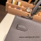 Hermes Kelly 25cm sellier Epsom 8F/ Etain Silver Hardware Full Handmade 103