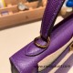 Hermes Kelly 25cm sellier Epsom 9W /Crocus Gold Hardware Full Handmade 106