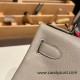 Hermes Kelly 28CM togo 8F /Etain SilverHardware  FullHandmade 001