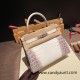 Hermes Kelly 28CM CrocodileHimalaya 28Kelly SilverHardware  FullHandmade 003