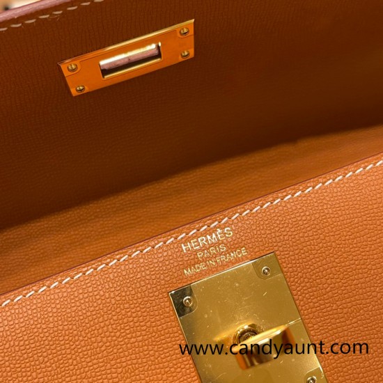 Hermes Kelly 28CM Madame 37/Gold GoldHardware  FullHandmade 005