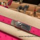 Hermes Kelly 28CM Ostrich 8T /Rose Candy SilverHardware  FullHandmade 007