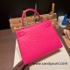 Hermes Kelly 28CM Ostrich 8T /Rose Candy SilverHardware  FullHandmade 007