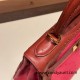 Hermes Kelly 28CM Ostrich I6 /Rose Extreme & 6C /Cuivre GoldHardware    FullHandmade 008