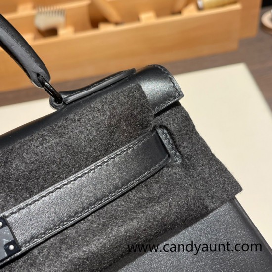 Hermes Kelly 28CM box 89 /Black (Noir) BlackHardware    FullHandmade 012