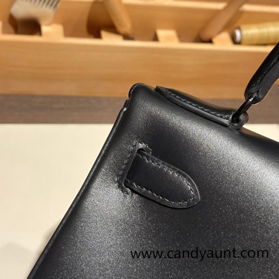 Hermes Kelly 28CM box 89 /Black (Noir) BlackHardware    FullHandmade 012