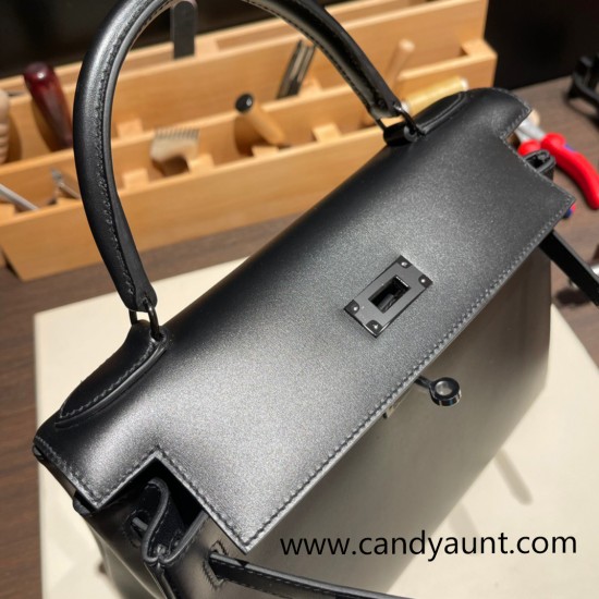 Hermes Kelly 28CM box 89 /Black (Noir) BlackHardware    FullHandmade 012