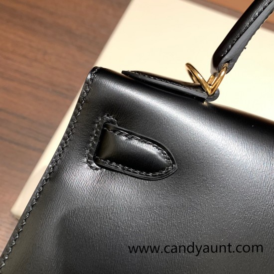 Hermes Kelly 28CM box 89 /Black (Noir) GoldHardware    FullHandmade 014