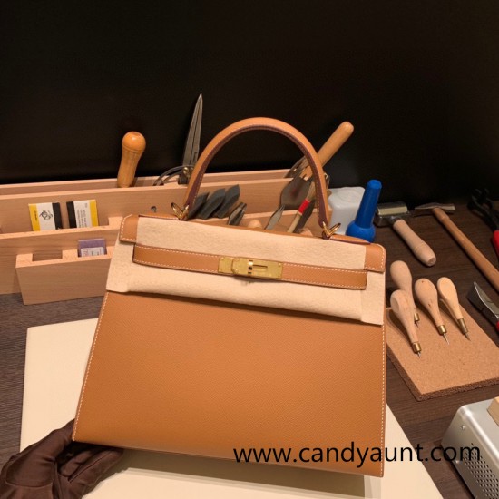 Hermes Kelly 28CM Epsom 37 /Gold GoldHardware  FullHandmade 022