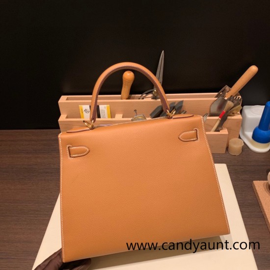 Hermes Kelly 28CM Epsom 37 /Gold GoldHardware  FullHandmade 022