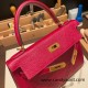 Hermes Kelly 28CM Epsom B5 /Ruby GoldHardware  FullHandmade 023