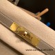 Hermes Kelly 28CM Epsom 18 /Étoupe Grey GoldHardware  FullHandmade 028