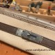 Hermes Kelly 32cm Ostrich Silver Hardware ck37 /Gold&18 /Étoupe Grey& 47 /Chocolat Full Handmade