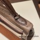 Hermes Kelly 32cm Ostrich Silver Hardware ck37 /Gold&18 /Étoupe Grey& 47 /Chocolat Full Handmade