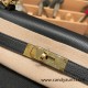 Hermes Kelly 32cm black Gold Hardware 89 /Black (Noir) Full Handmade