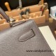 Hermes Kelly 32cm 8F/Etain togo Silver Hardware Full Handmade