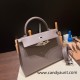 Hermes Kelly 32cm 8F/Etain togo Silver Hardware Full Handmade