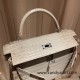 Hermes Kelly 32cm 8D /Himalaya Grey Himalayan/Nilo Silver Hardware Full Handmade